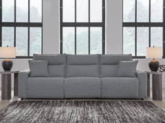 Hoover Furniture Outlet - Ashley Furniture - ModMax II 3-Piece Power Reclining Sectional - 3-Piece Power Reclining Sectional / Salt and Pepper - 65906S1