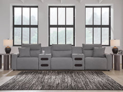Hoover Furniture Outlet - Ashley Furniture - Modmax II 5-Piece Power Reclining Sectional with Audio Consoles - 5-Piece Power Reclining Sectional with Audio Consoles - 65906S13