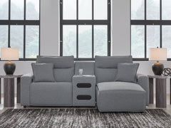 Hoover Furniture Outlet - Ashley Furniture - ModMax II 3-Piece Power Reclining Sectional with Chaise - 3-Piece Power Reclining Sectional with Chaise - 65906S5