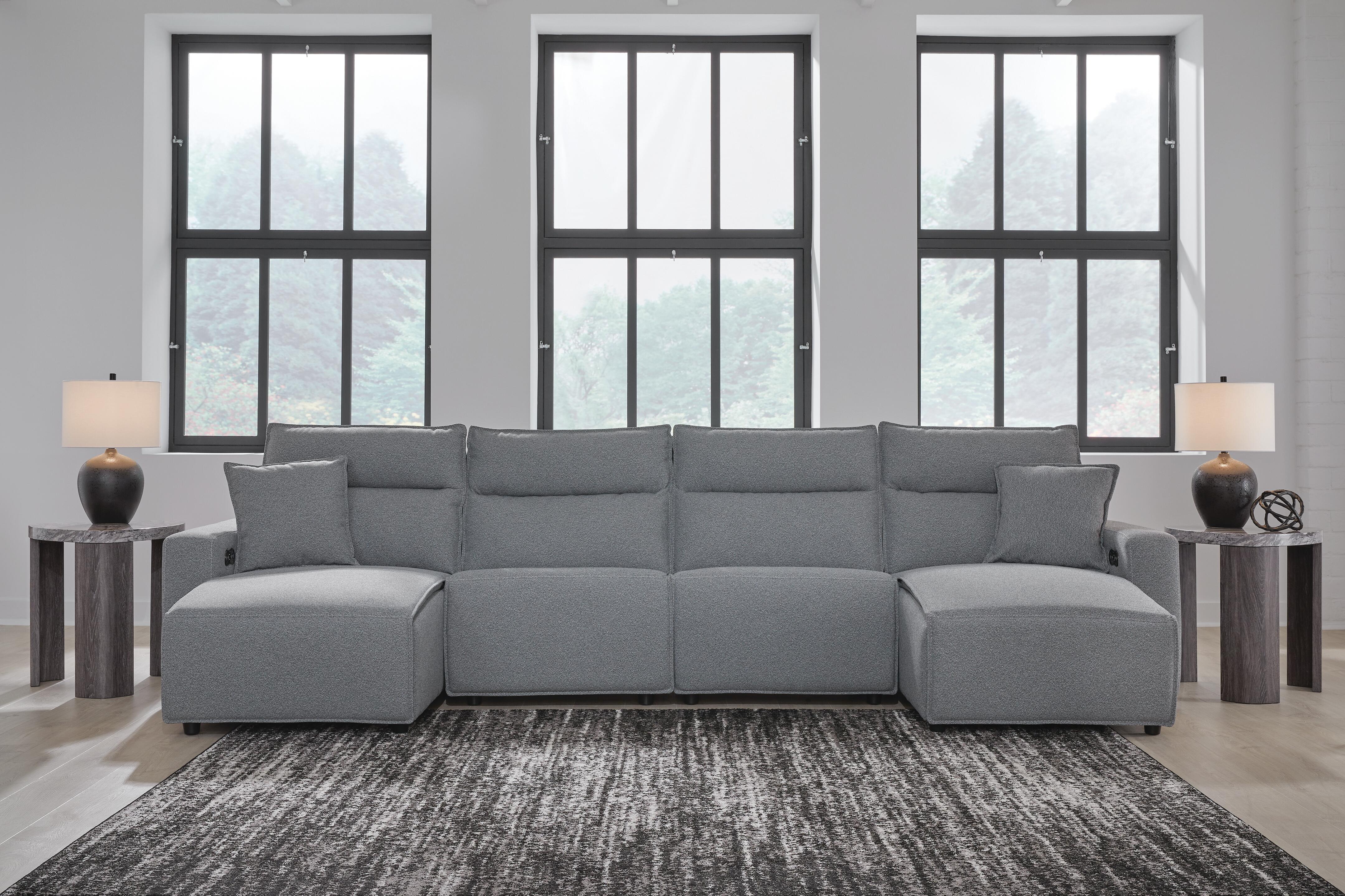 Hoover Furniture Outlet - Ashley Furniture - Modmax II 4-Piece Reclining Sectional with Double Chaise - 4-Piece Reclining Sectional with Double Chaise - 65906S37