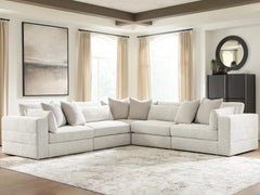 Hoover Furniture Outlet - Ashley Furniture - Ashbourne Estate 5-Piece Sectional - RAF 5-Piece Sectional - PC66004S17