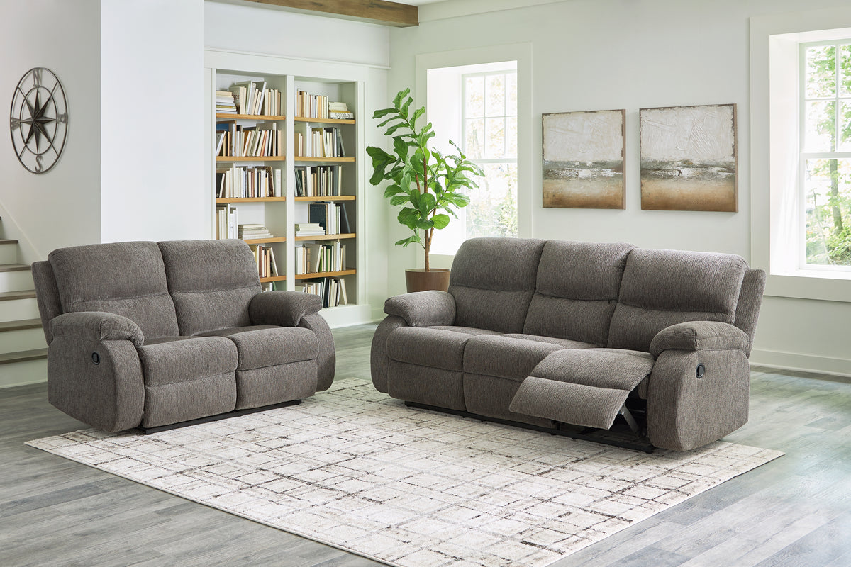Hoover Furniture Outlet - Ashley Furniture - Scranto Reclining Sofa and Loveseat - Reclining Sofa and Loveseat - 66502U1