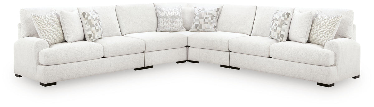 Hoover Furniture Outlet - Ashley Furniture - Misty-Lakes 5-Piece Sectional - RAF 5-Piece Sectional - PC66906S6