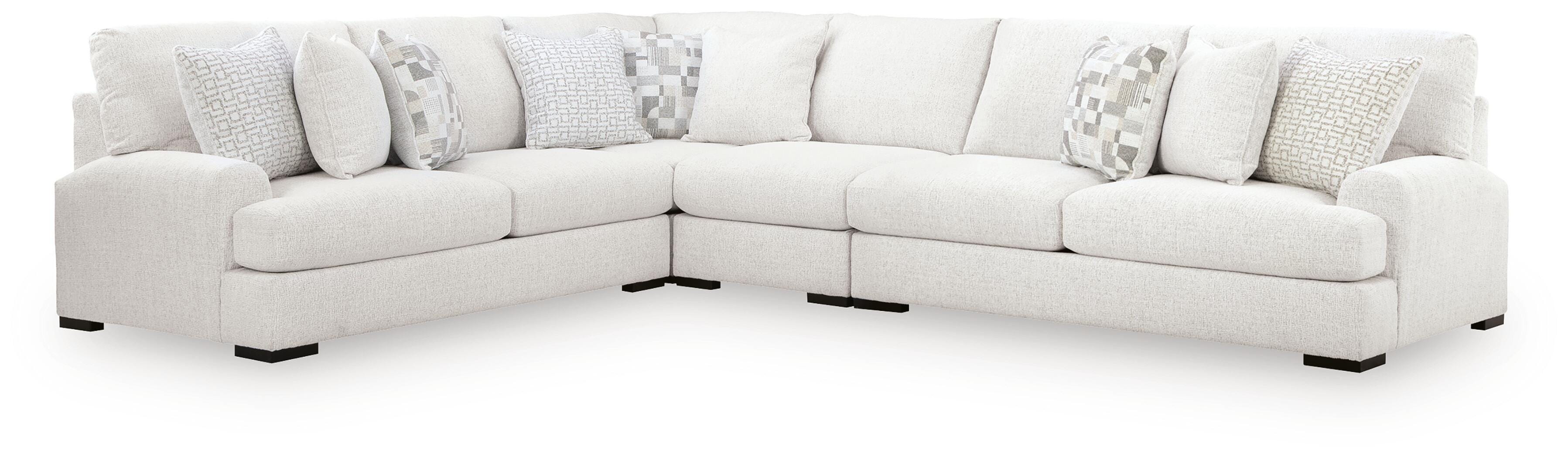 Hoover Furniture Outlet - Ashley Furniture - Misty-Lakes 4-Piece Sectional - RAF 4-Piece Sectional - PC66906S5
