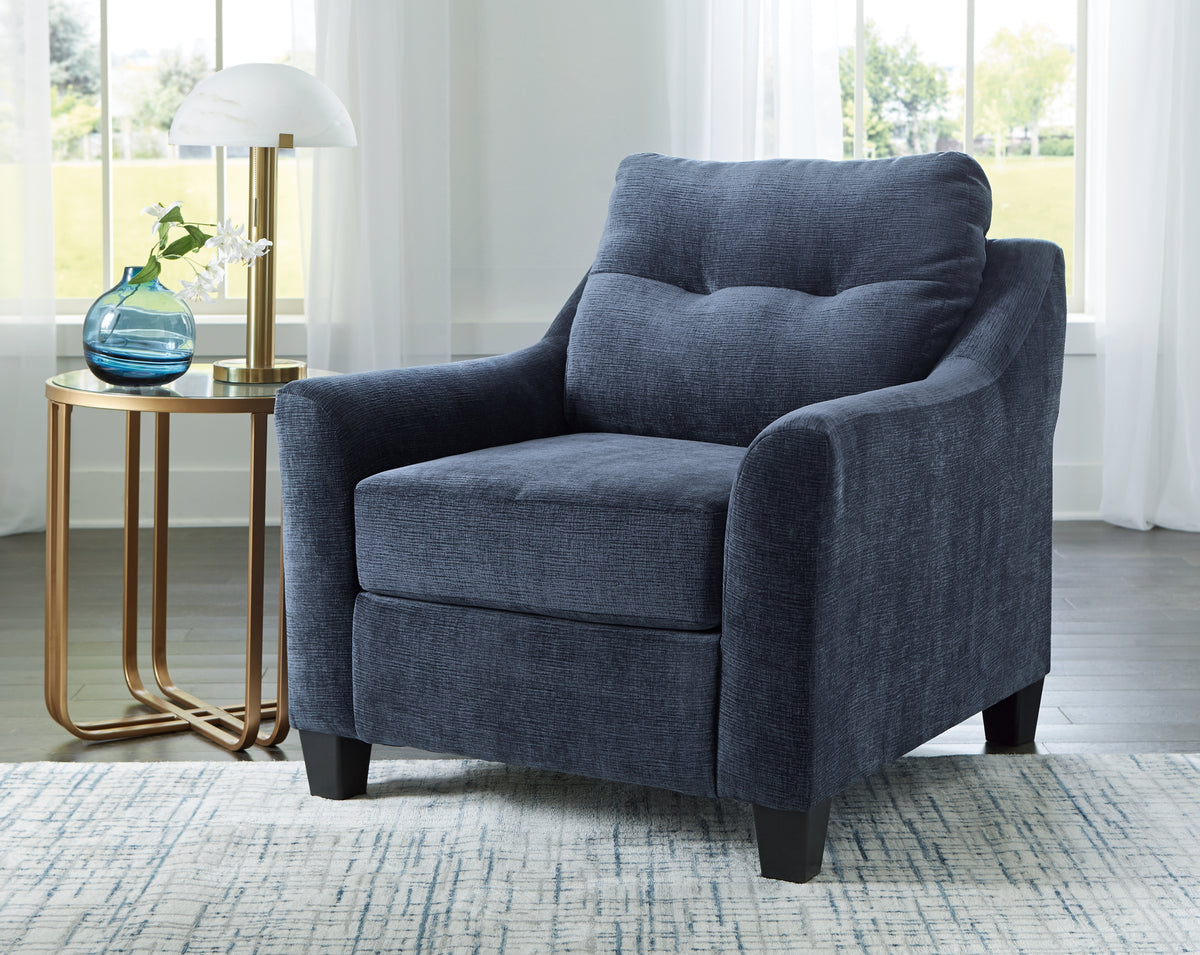 Hoover Furniture Outlet - Ashley Furniture - Amity Bay Chair - Chair / Ink - 6720620