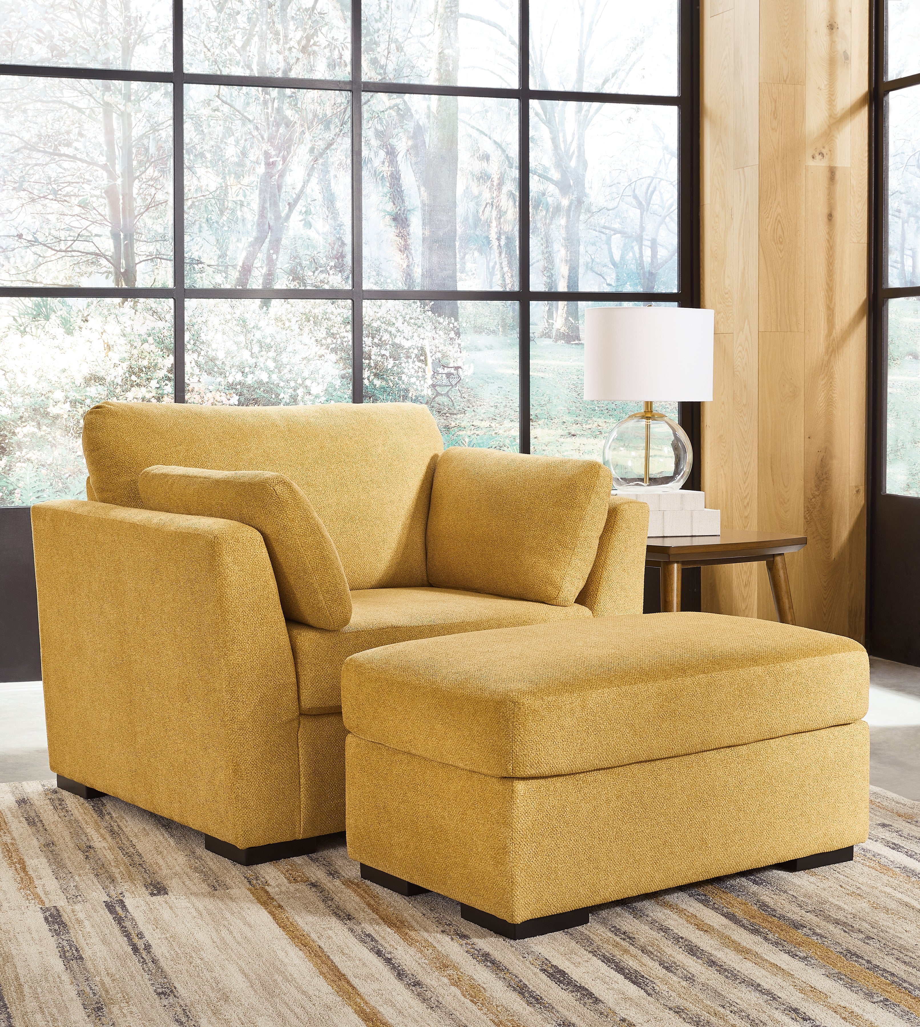 Hoover Furniture Outlet - Ashley Furniture - Keerwick Oversized Chair and Ottoman - Oversized Chair and Ottoman - 67506U2