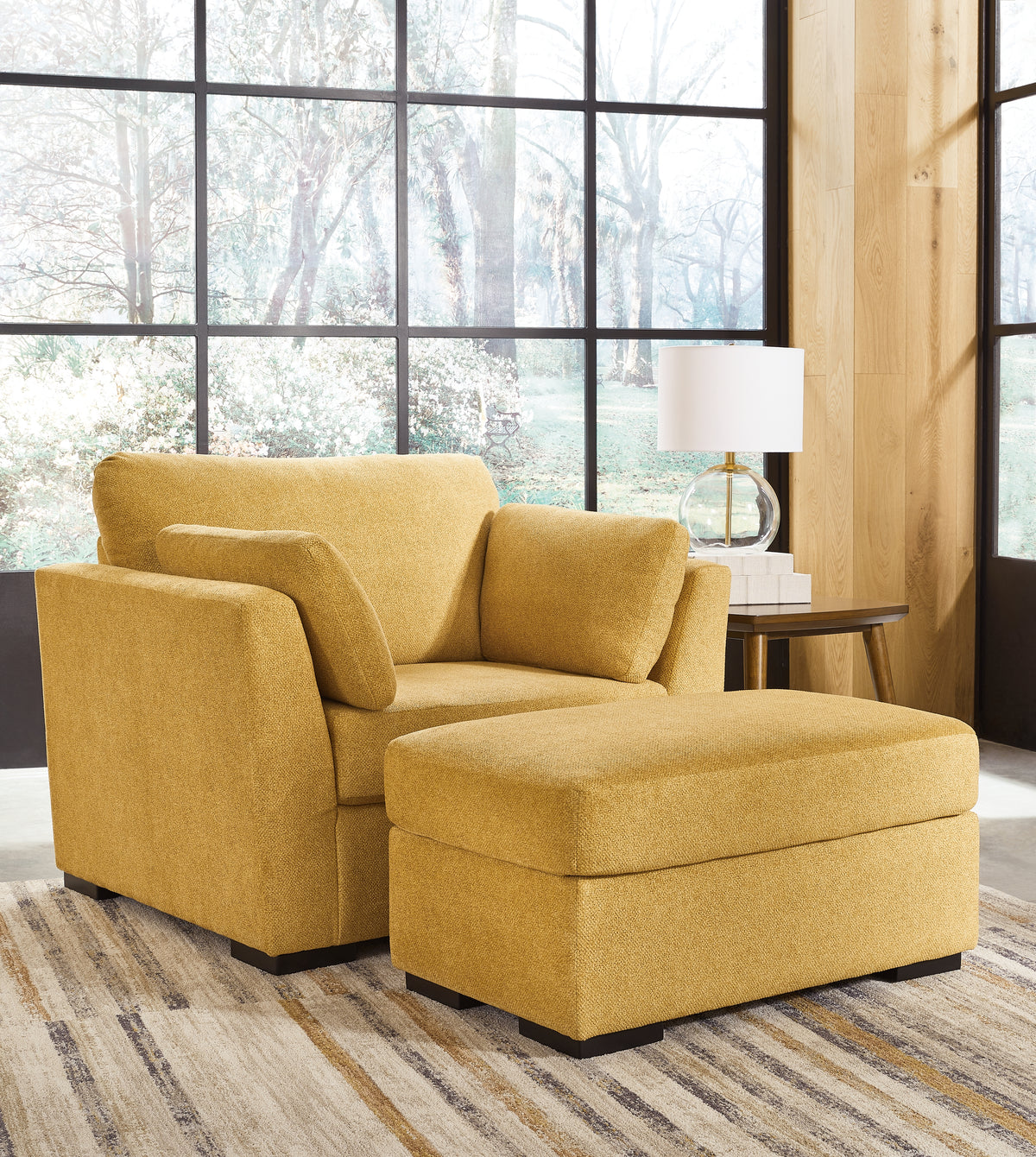 Hoover Furniture Outlet - Ashley Furniture - Keerwick Oversized Chair and Ottoman - Oversized Chair and Ottoman - 67506U2