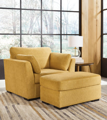 Hoover Furniture Outlet - Ashley Furniture - Keerwick Oversized Chair and Ottoman - Oversized Chair and Ottoman - 67506U2