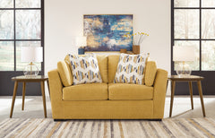 Hoover Furniture Outlet - Ashley Furniture - Keerwick Loveseat - Loveseat / Sunflower - 6750635