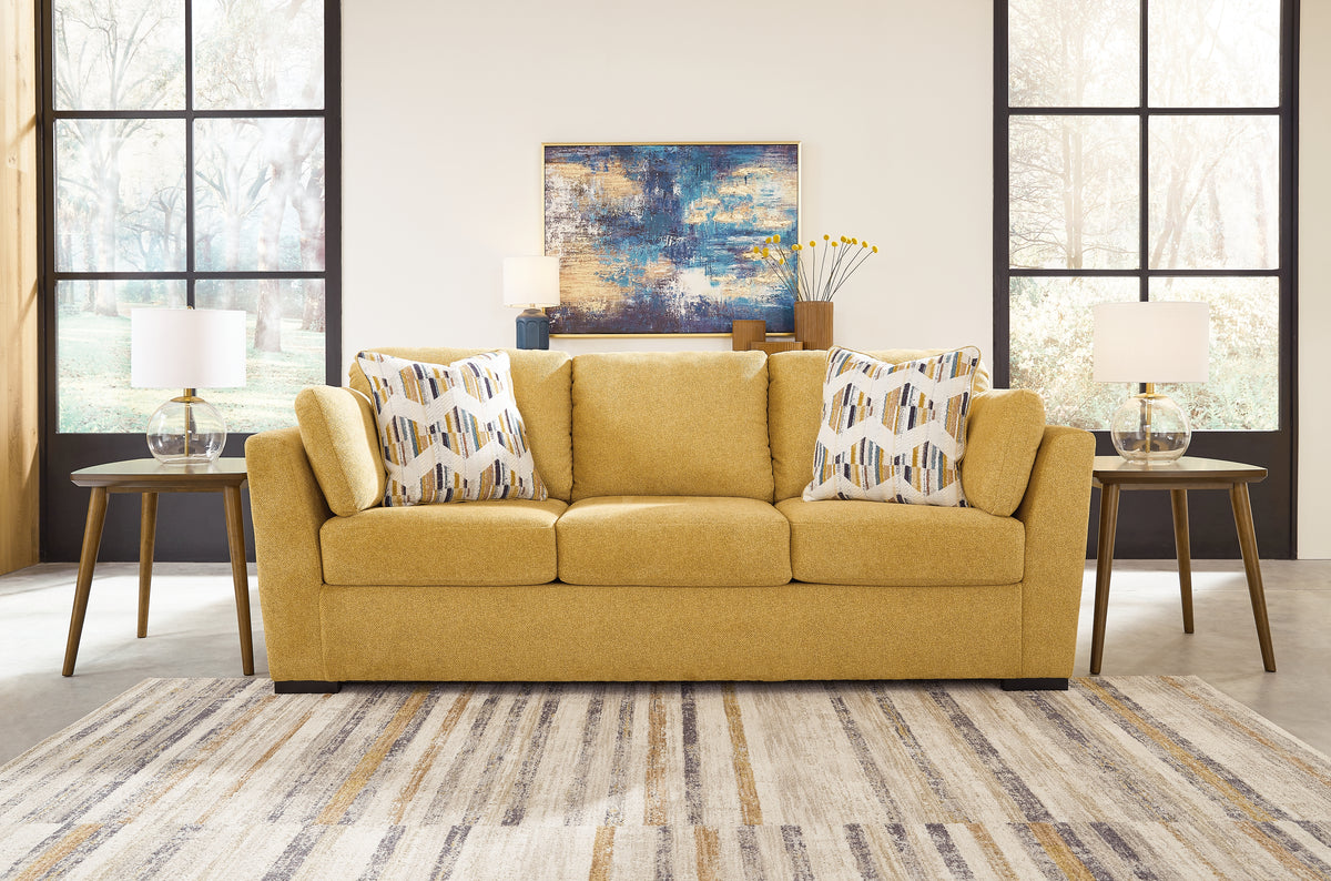 Hoover Furniture Outlet - Ashley Furniture - Keerwick Sofa - Sofa / Sunflower - 6750638