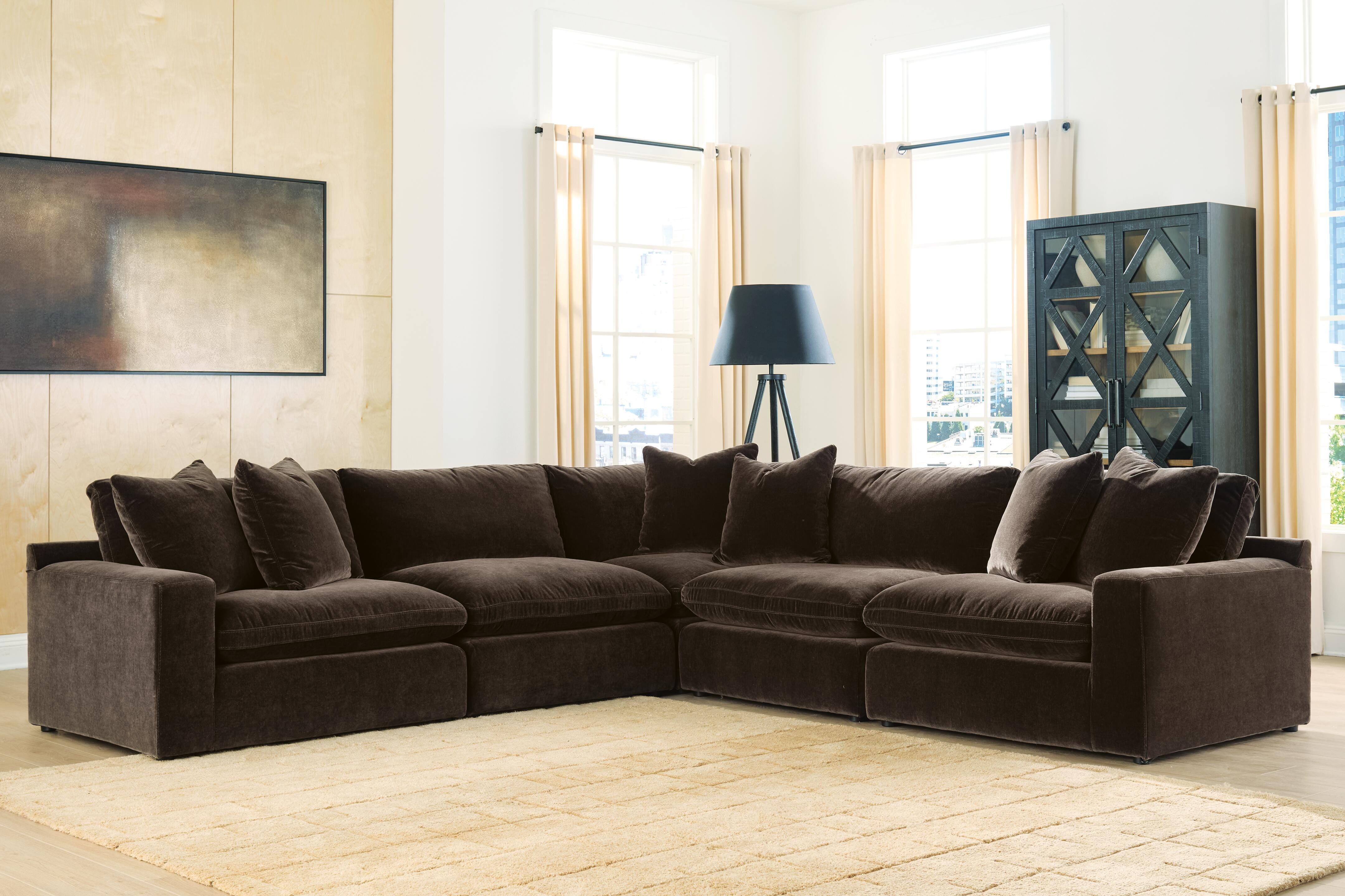 Hoover Furniture Outlet - Ashley Furniture - Maxton Heights 5-Piece Sectional - RAF 5-Piece Sectional - 67807S4