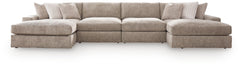 Nexora-Court 4-Piece Double Chaise Sectional