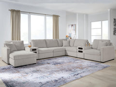 Hoover Furniture Outlet - Ashley Furniture - ModMax Luxe 8-Piece Sectional with Chaise and Audio Consoles - RAF 8-Piece Sectional with Chaise and Audio Consoles - 68605S41