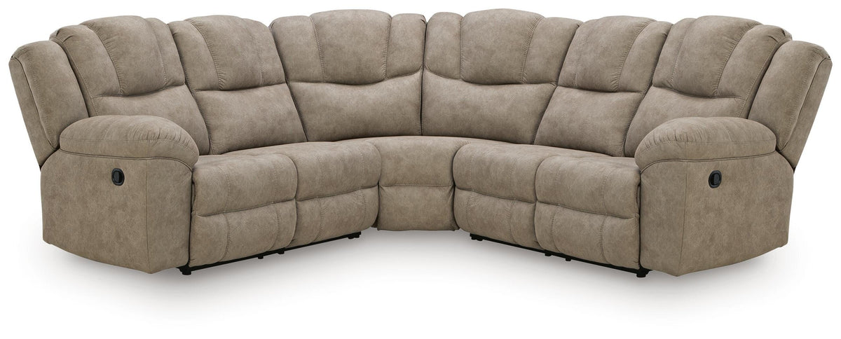 Hoover Furniture Outlet - Ashley Furniture - Pearce-Pike 3-Piece Reclining Sectional - 3-Piece Reclining Sectional - PC69205S4