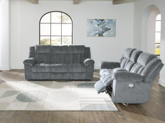 Tip-Off Power Reclining Sofa and Loveseat
