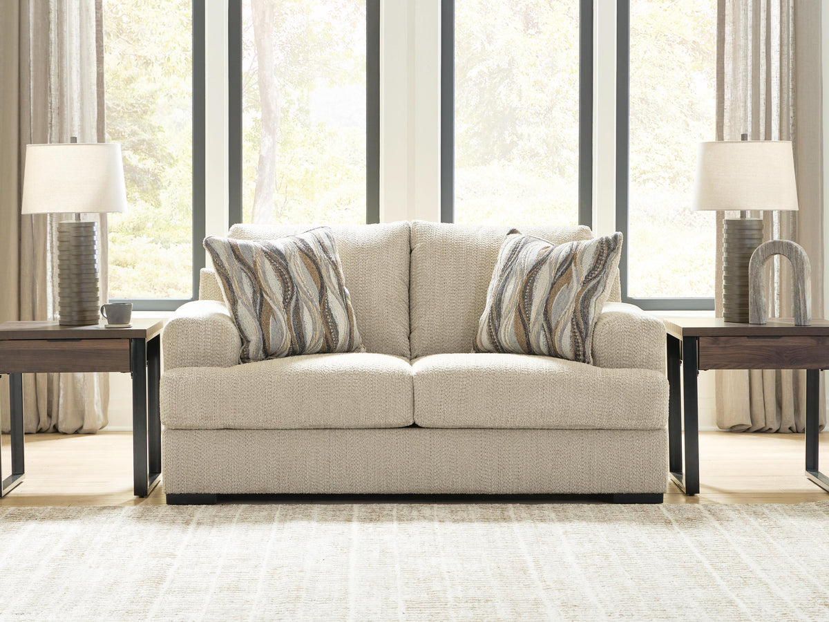 Hoover Furniture Outlet - Ashley Furniture - Lofwood Loveseat - Loveseat - PC6960535