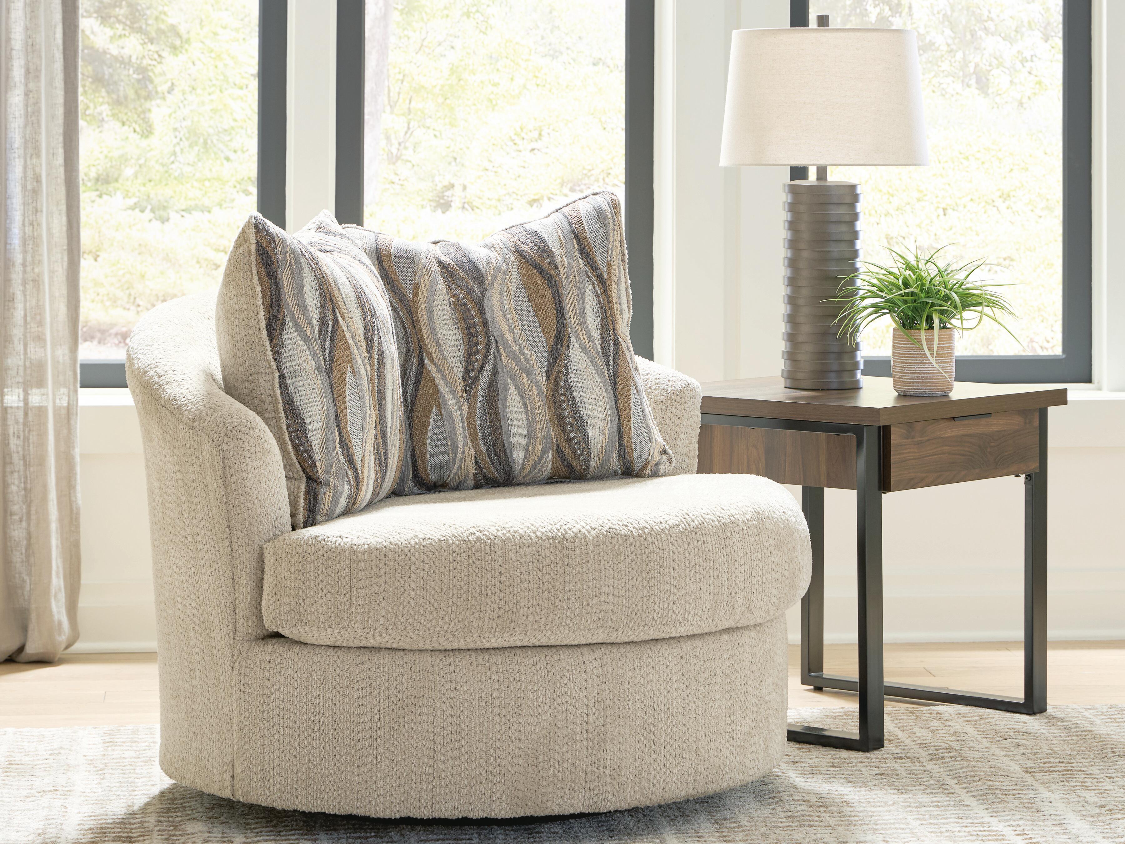 Hoover Furniture Outlet - Ashley Furniture - Lofwood Swivel Accent Chair - Swivel Accent Chair - PC6960544