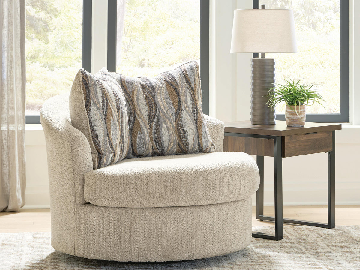 Hoover Furniture Outlet - Ashley Furniture - Lofwood Swivel Accent Chair - Swivel Accent Chair - PC6960544