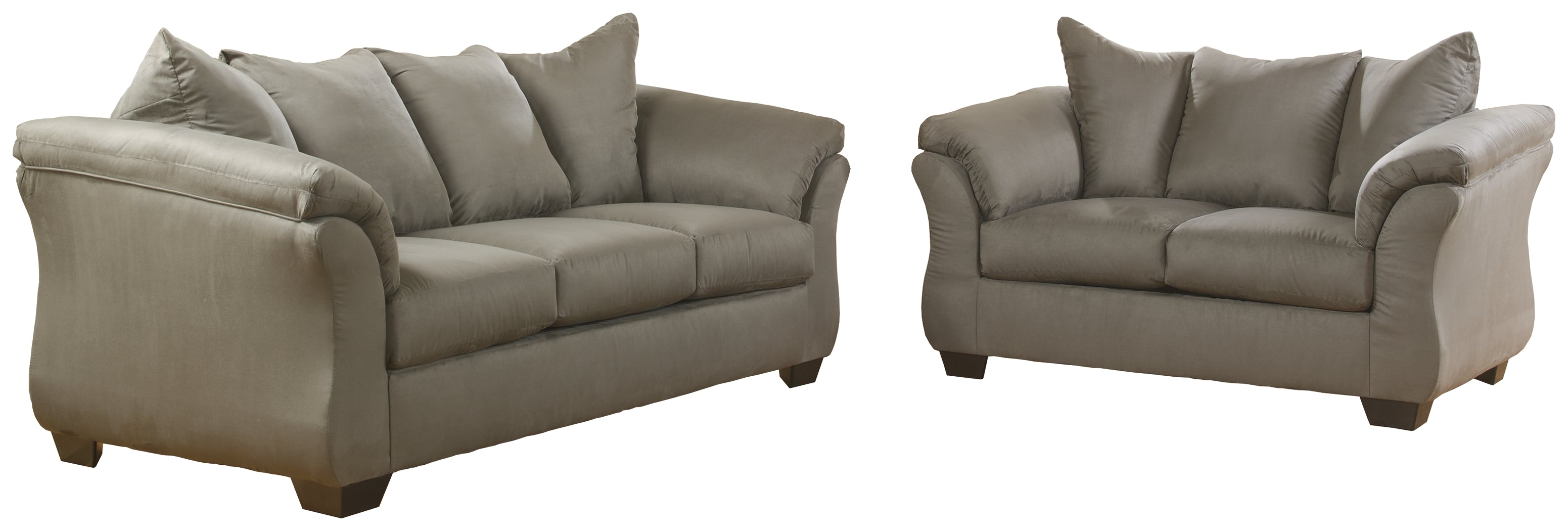 Hoover Furniture Outlet - Ashley Furniture - Darcy Sofa and Loveseat - Sofa and Loveseat / Cobblestone - 75005U5