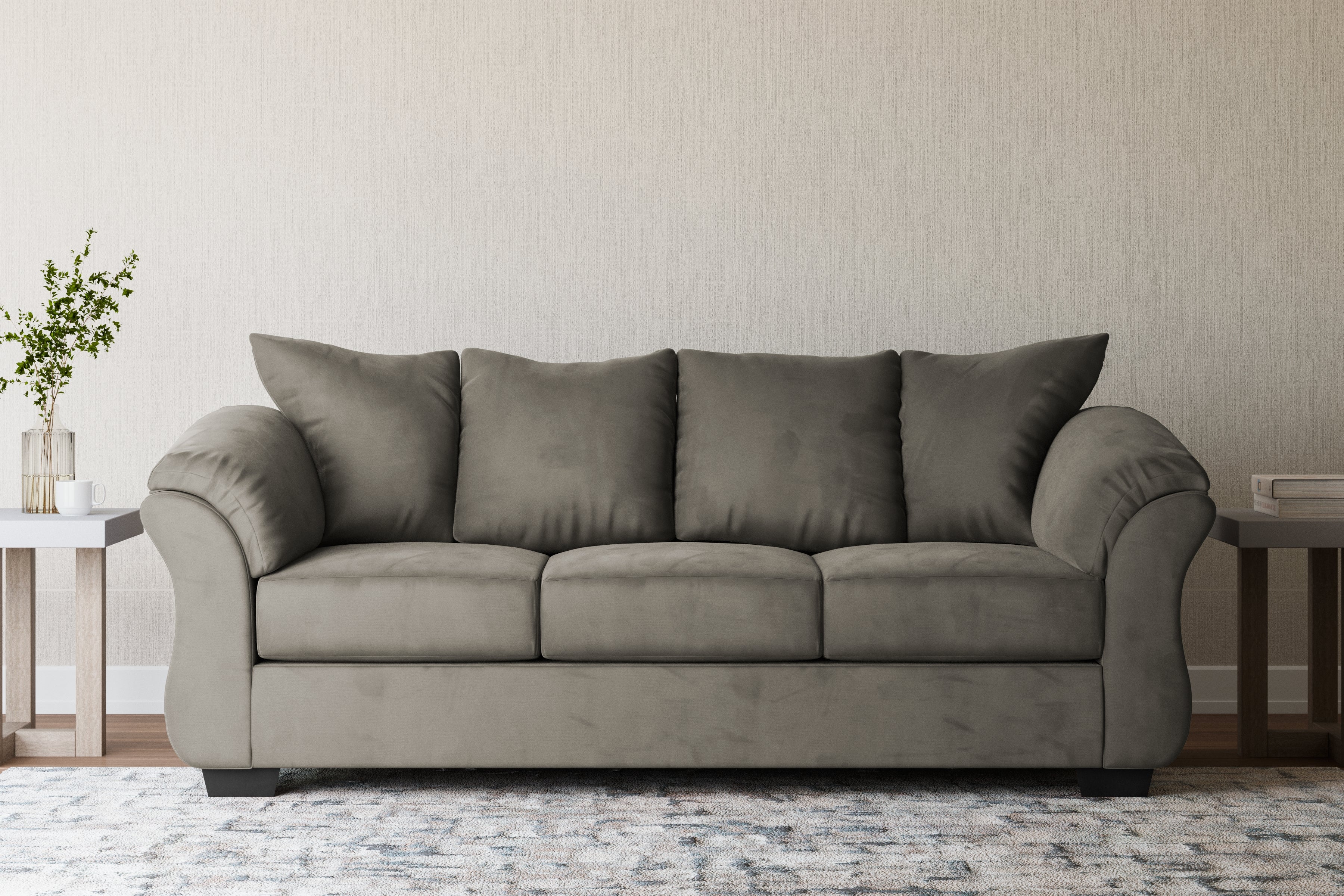 Hoover Furniture Outlet - Ashley Furniture - Darcy Sofa - Sofa / Cobblestone - 7500538