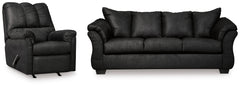 Hoover Furniture Outlet - Ashley Furniture - Darcy Sofa and Recliner - Sofa and Recliner - 75008U7