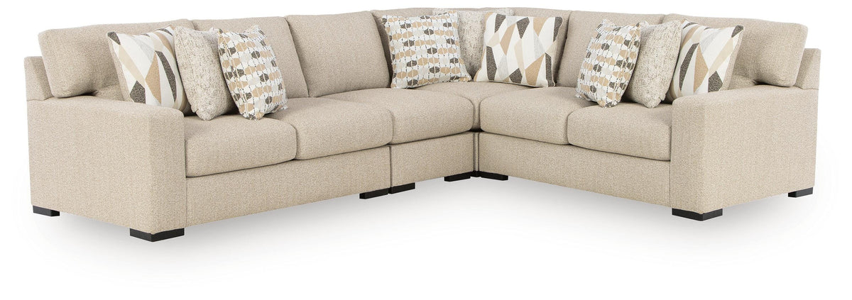Hoover Furniture Outlet - Ashley Furniture - Laurelgrove 4-Piece Sectional - RAF 4-Piece Sectional - 75105S9