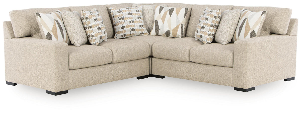 Hoover Furniture Outlet - Ashley Furniture - Laurelgrove 3-Piece Sectional - RAF 3-Piece Sectional - 75105S5