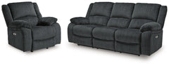 Hoover Furniture Outlet - Ashley Furniture - Draycoll Power Reclining Sofa and Power Recliner - Power Reclining Sofa and Power Recliner - 76504U11