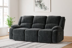 Hoover Furniture Outlet - Ashley Furniture - Draycoll Power Reclining Sofa - Reclining Power Sofa / Slate - 7650487