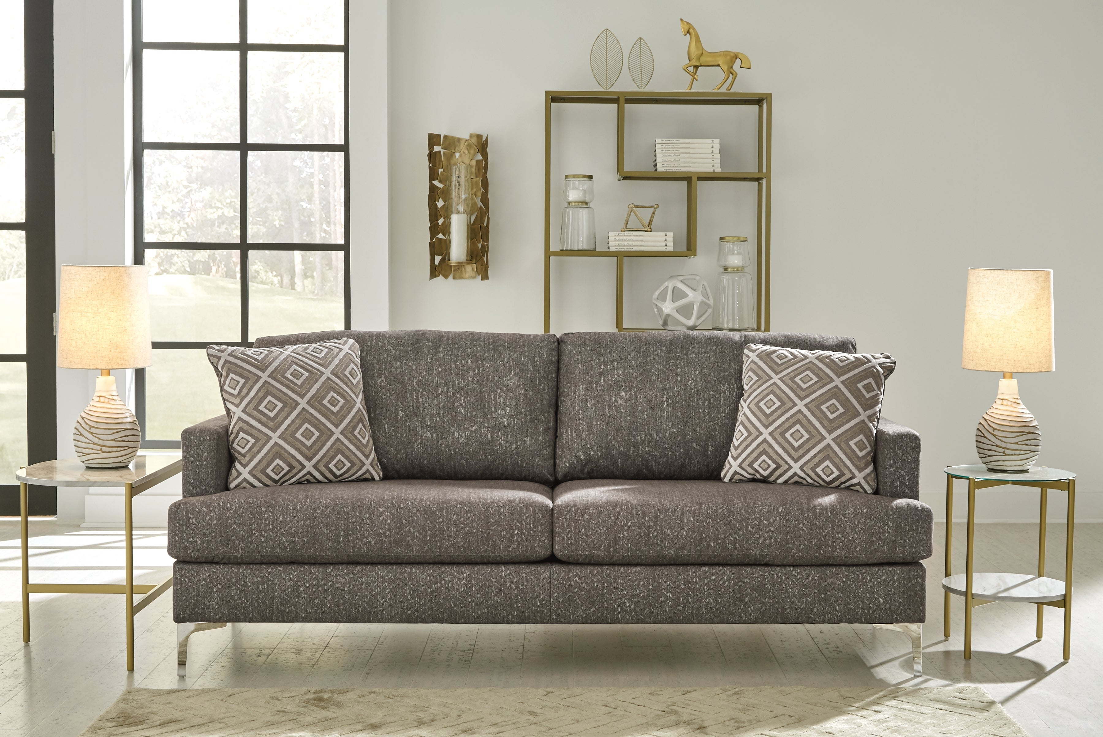 Hoover Furniture Outlet - Ashley Furniture - Arcola RTA Sofa - RTA Sofa / Java - 82604S1