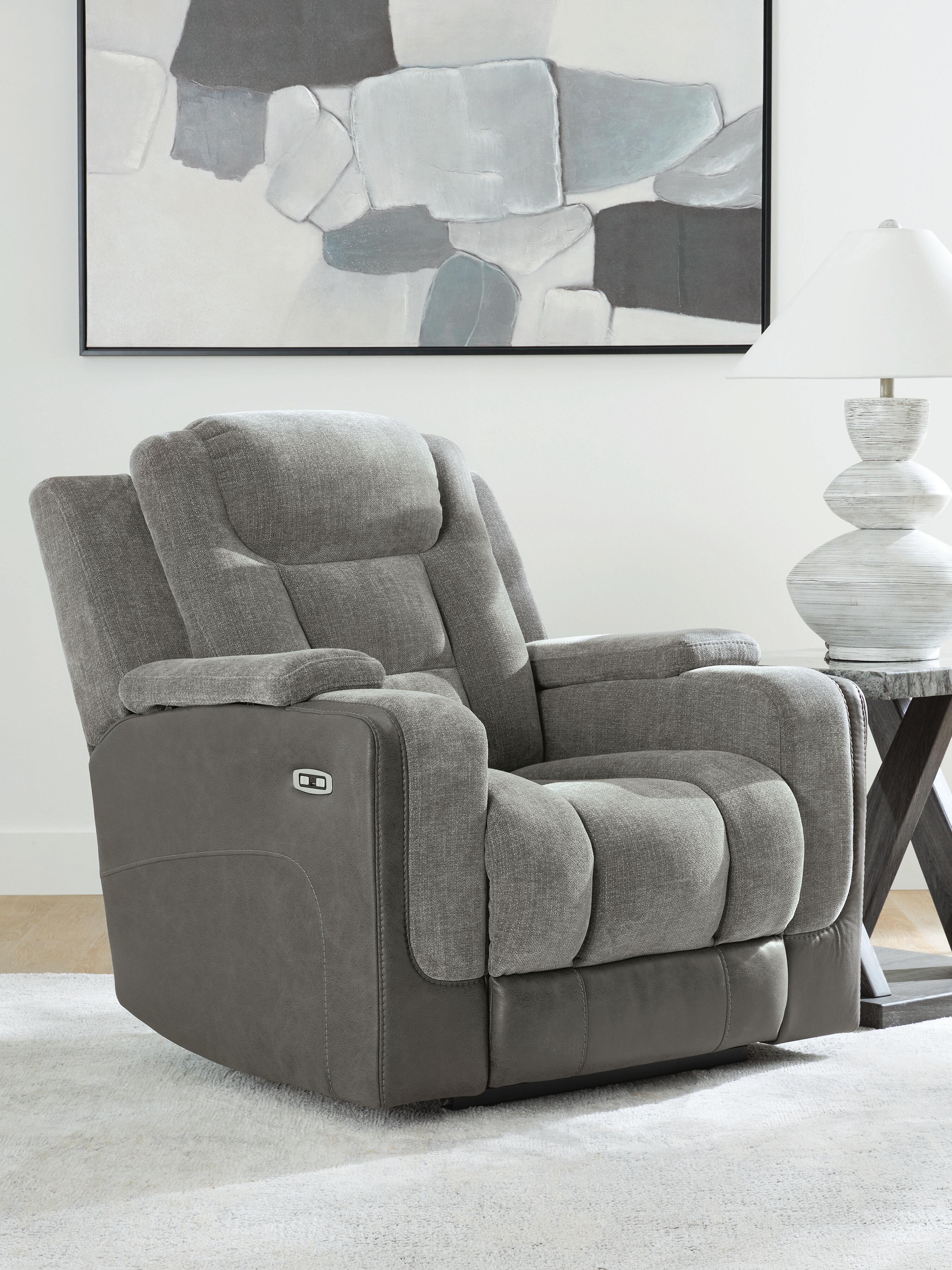 Hoover Furniture Outlet - Ashley Furniture - Mixed Motion Power Recliner - PWR Recliner/ADJ Headrest - PC8350513