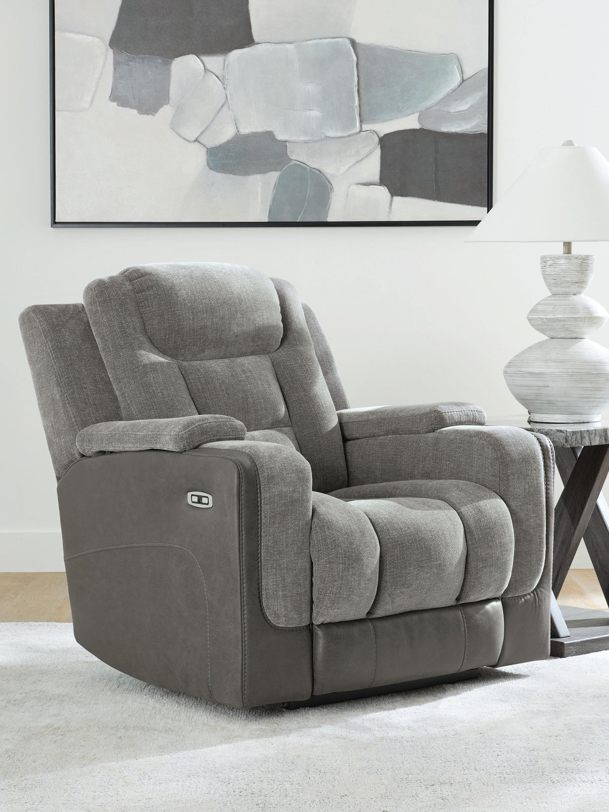 Hoover Furniture Outlet - Ashley Furniture - Mixed Motion Power Recliner - PWR Recliner/ADJ Headrest - PC8350513