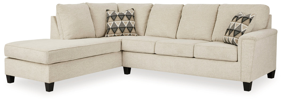 Hoover Furniture Outlet - Ashley Furniture - Abinger 2-Piece Sectional with Chaise - RAF 2-Piece Sectional with Chaise / Natural - 83904S1