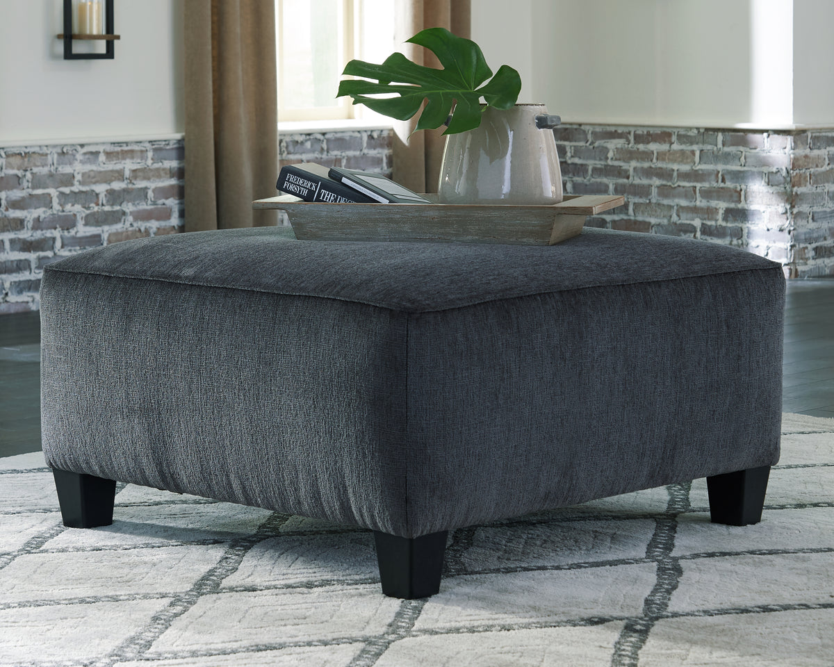 Hoover Furniture Outlet - Ashley Furniture - Abinger Oversized Accent Ottoman - Oversized Accent Ottoman / Smoke - 8390508