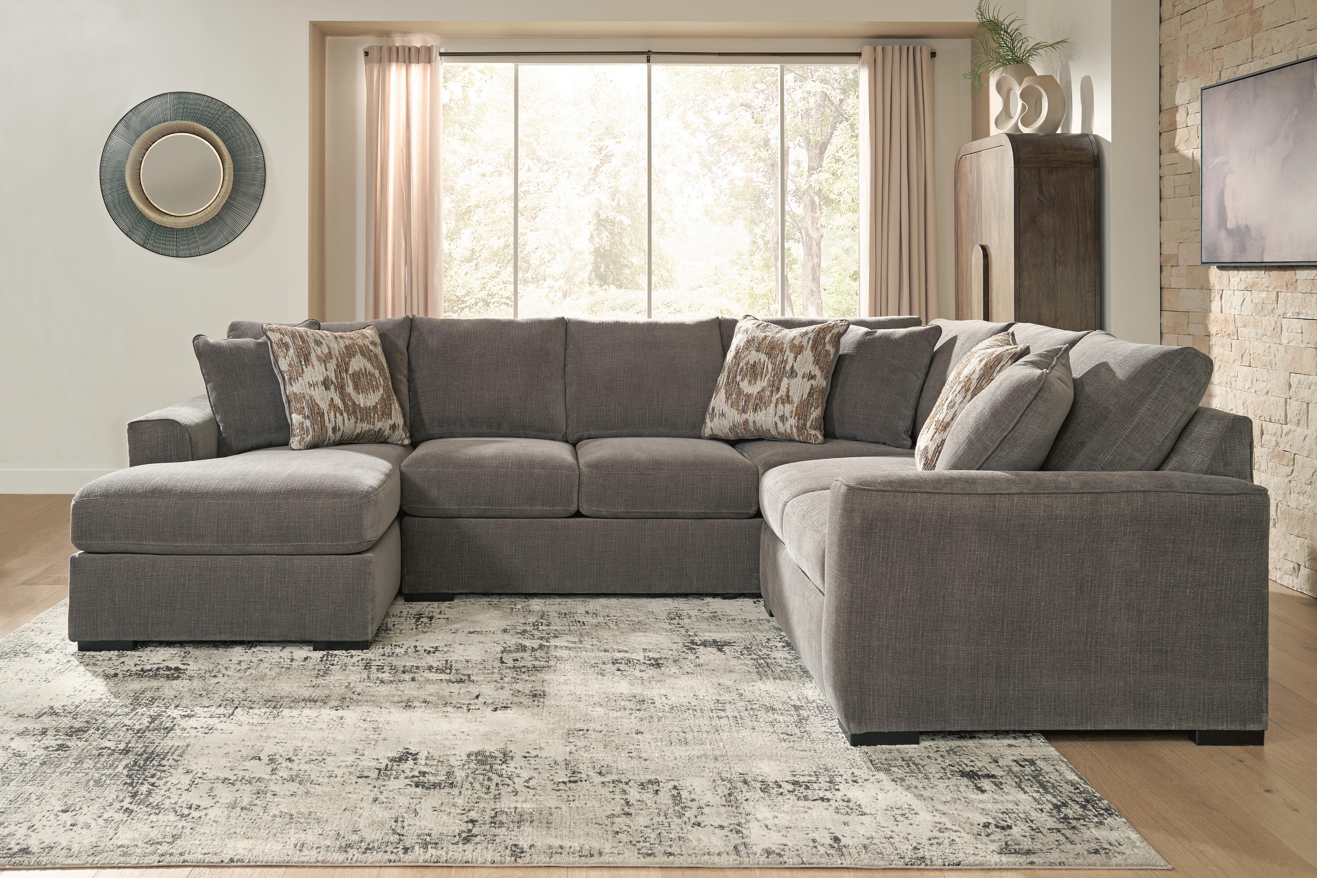 Hoover Furniture Outlet - Ashley Furniture - Larson Levee 3-Piece Sectional - RAF 3-Piece Sectional / Espresso - PC86205S2