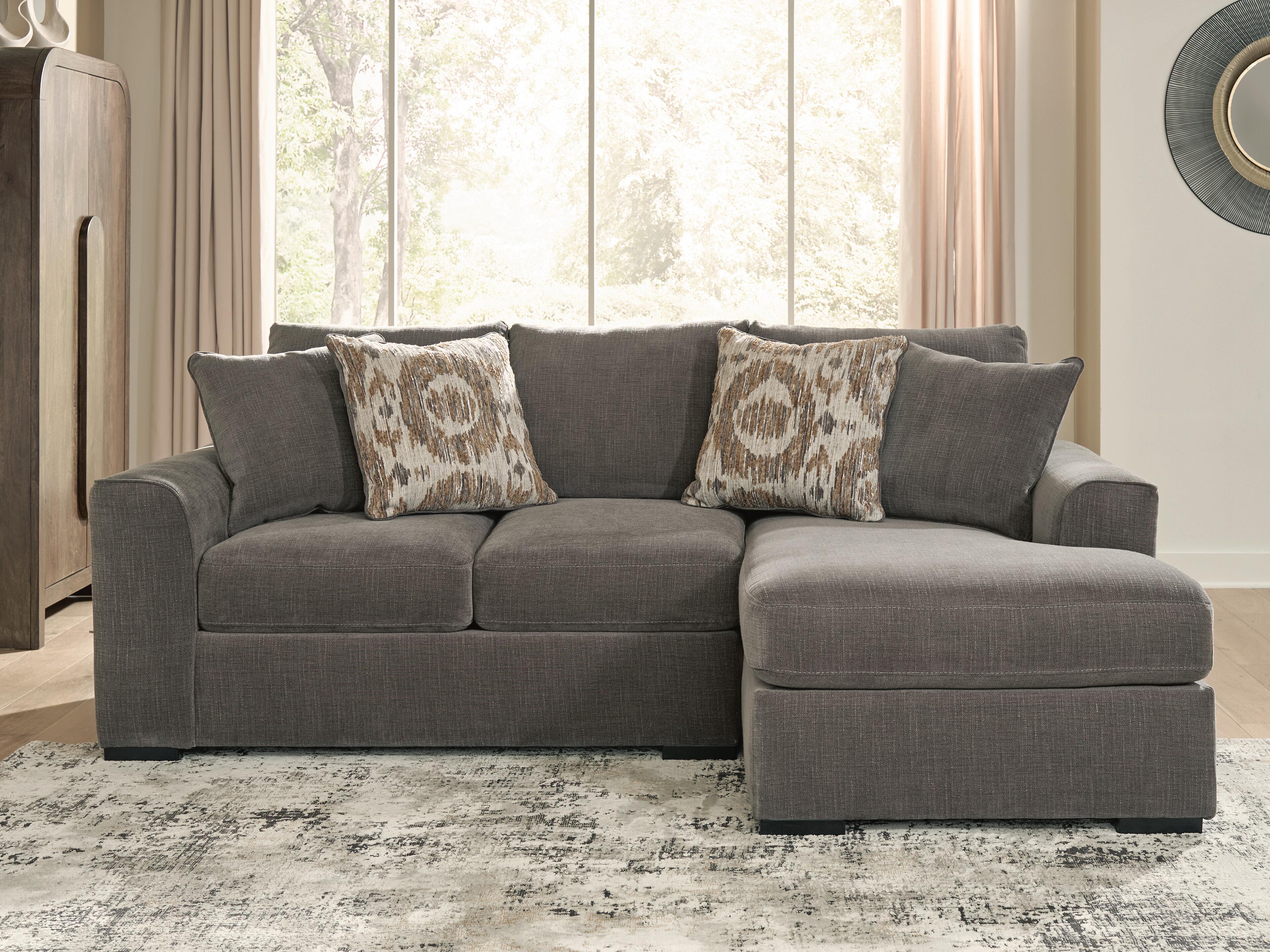Hoover Furniture Outlet - Ashley Furniture - Larson Levee 2-Piece Sectional Sofa Chaise - RAF 2-Piece Sectional Sofa Chaise / Espresso - PC86205S3