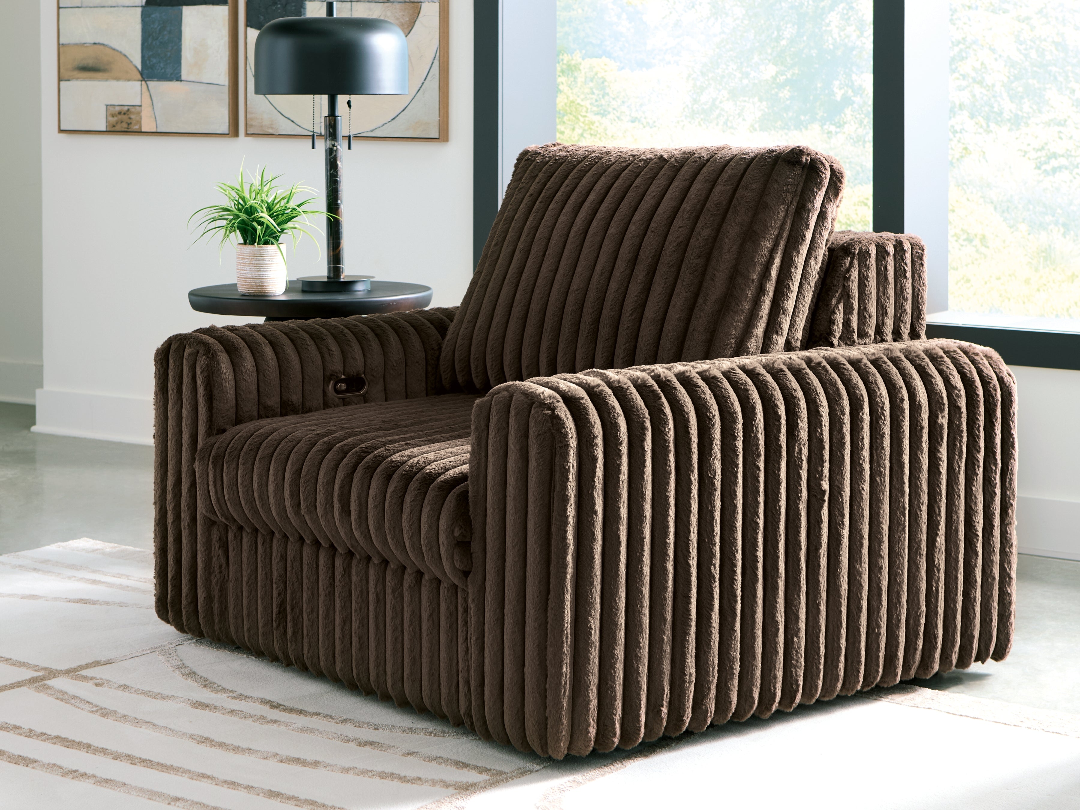 Hoover Furniture Outlet - Ashley Furniture - HamlinBay Power Gliding Chaise - Power Gliding Chaise - PC8680415P