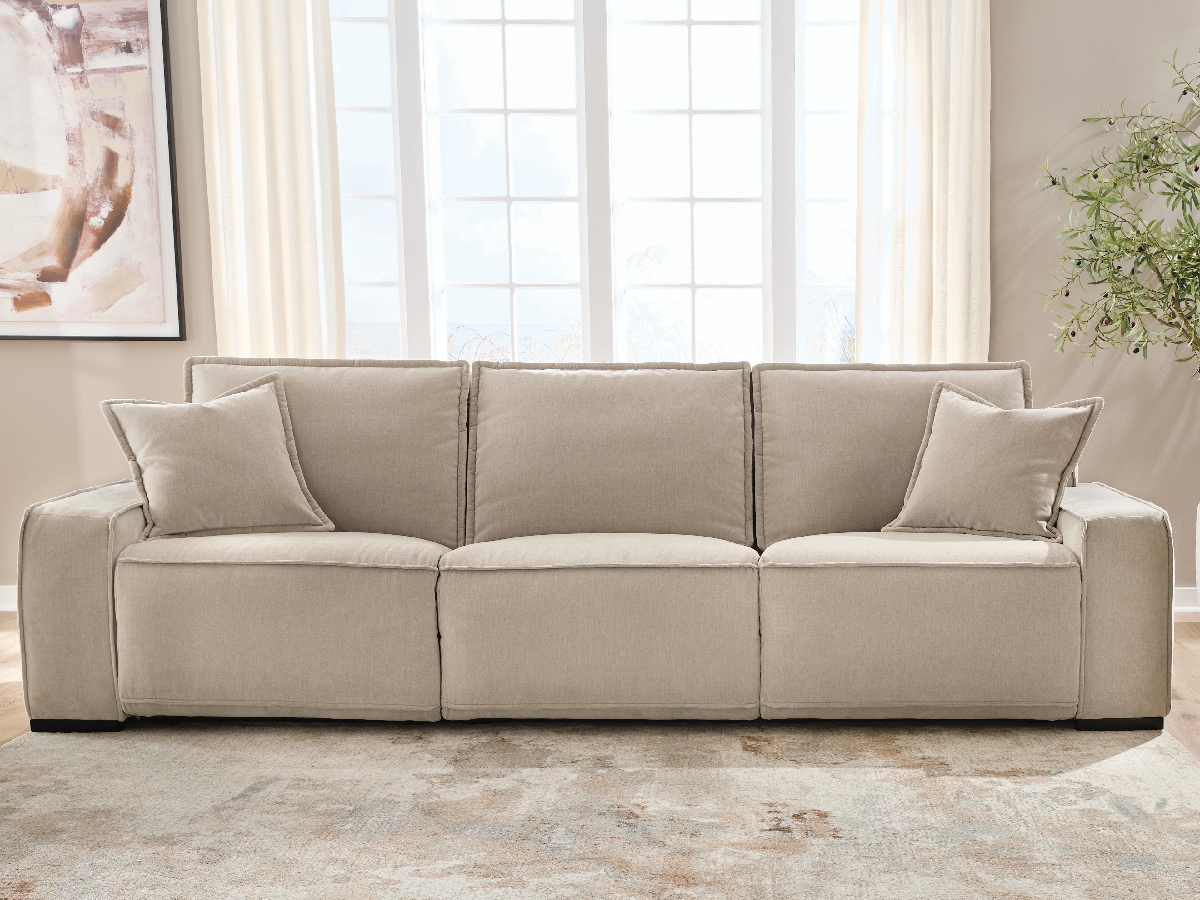 Hoover Furniture Outlet - Ashley Furniture - Carceri 3-Piece Power Sectional Reclining Sofa - 3-Piece Power Sectional Reclining Sofa - 87003S3