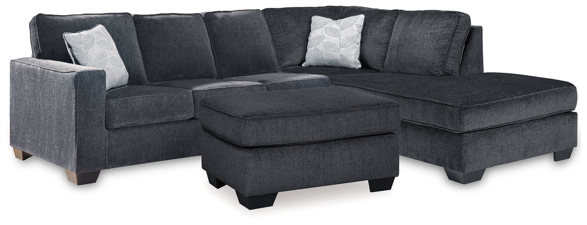 Hoover Furniture Outlet - Ashley Furniture - Altari 2-Piece Sleeper Sectional and Ottoman - 2-Piece Sleeper Sectional and Ottoman - 87213U15