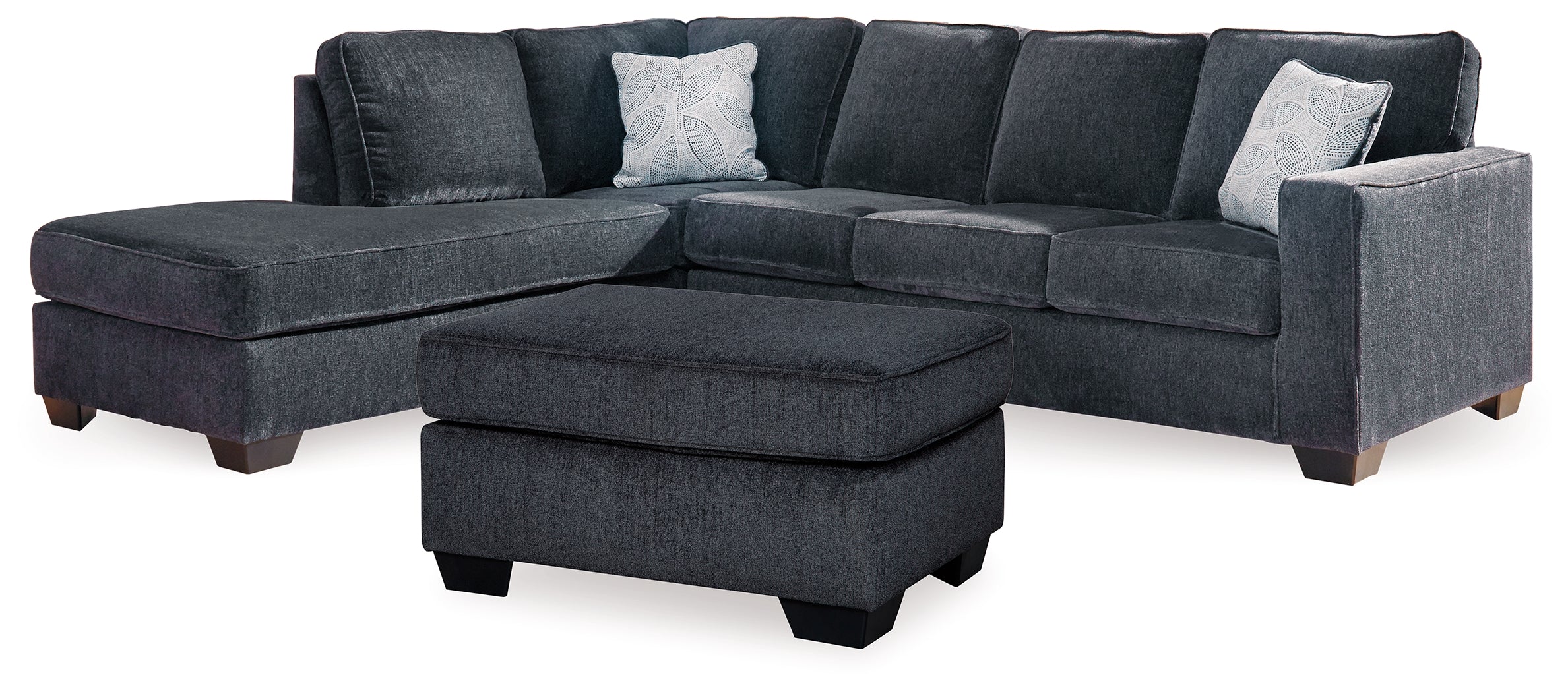 Hoover Furniture Outlet - Ashley Furniture - Altari 2-Piece Sectional with Chaise and Ottoman - 2-Piece Sectional with Chaise and Ottoman - 87213U11