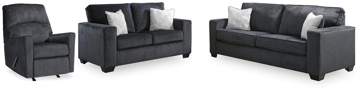 Hoover Furniture Outlet - Ashley Furniture - Altari Sofa, Loveseat and Recliner - Sofa, Loveseat and Recliner - 87213U17