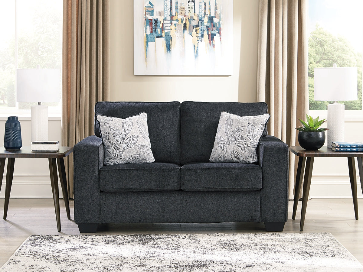 Hoover Furniture Outlet - Ashley Furniture - Altari Loveseat - Loveseat / Slate - 8721335