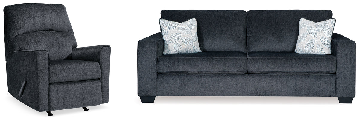 Hoover Furniture Outlet - Ashley Furniture - Altari Queen Sofa Sleeper and Recliner - Queen Sofa Sleeper and Recliner - 87213U13