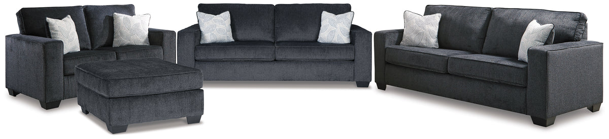 Hoover Furniture Outlet - Ashley Furniture - Altari Sofa Sleeper, Sofa, Loveseat, and Ottoman - Sofa Sleeper, Sofa, Loveseat, and Ottoman - 87213U5