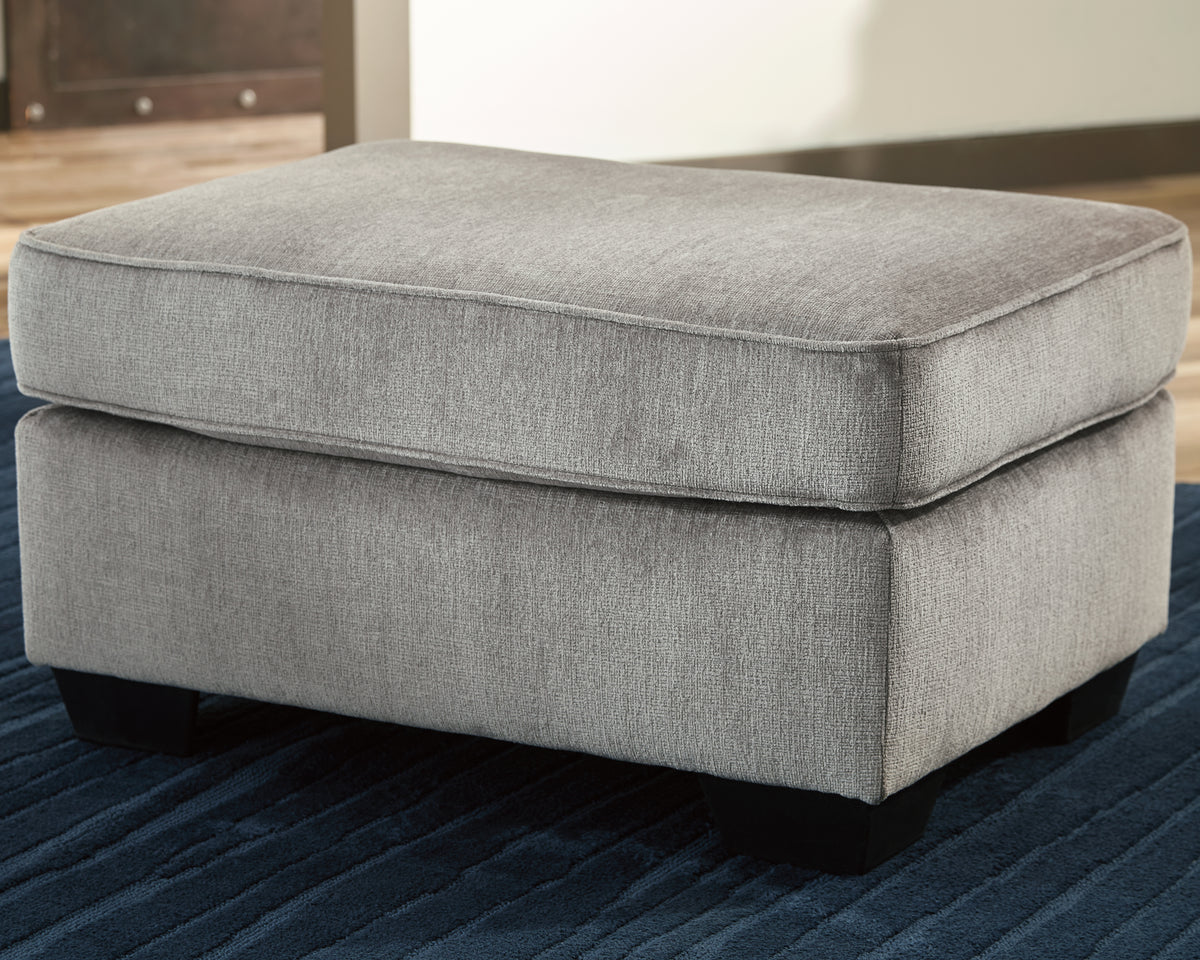 Hoover Furniture Outlet - Ashley Furniture - Altari Ottoman - Ottoman / Alloy - 8721414