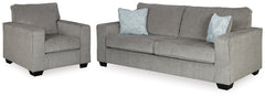 Hoover Furniture Outlet - Ashley Furniture - Altari Sofa and Chair - Sofa and Chair - 87214U9