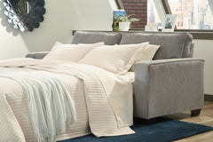 Hoover Furniture Outlet - Ashley Furniture - Altari Queen Sofa Sleeper - Queen Sofa Sleeper / Alloy - 8721439