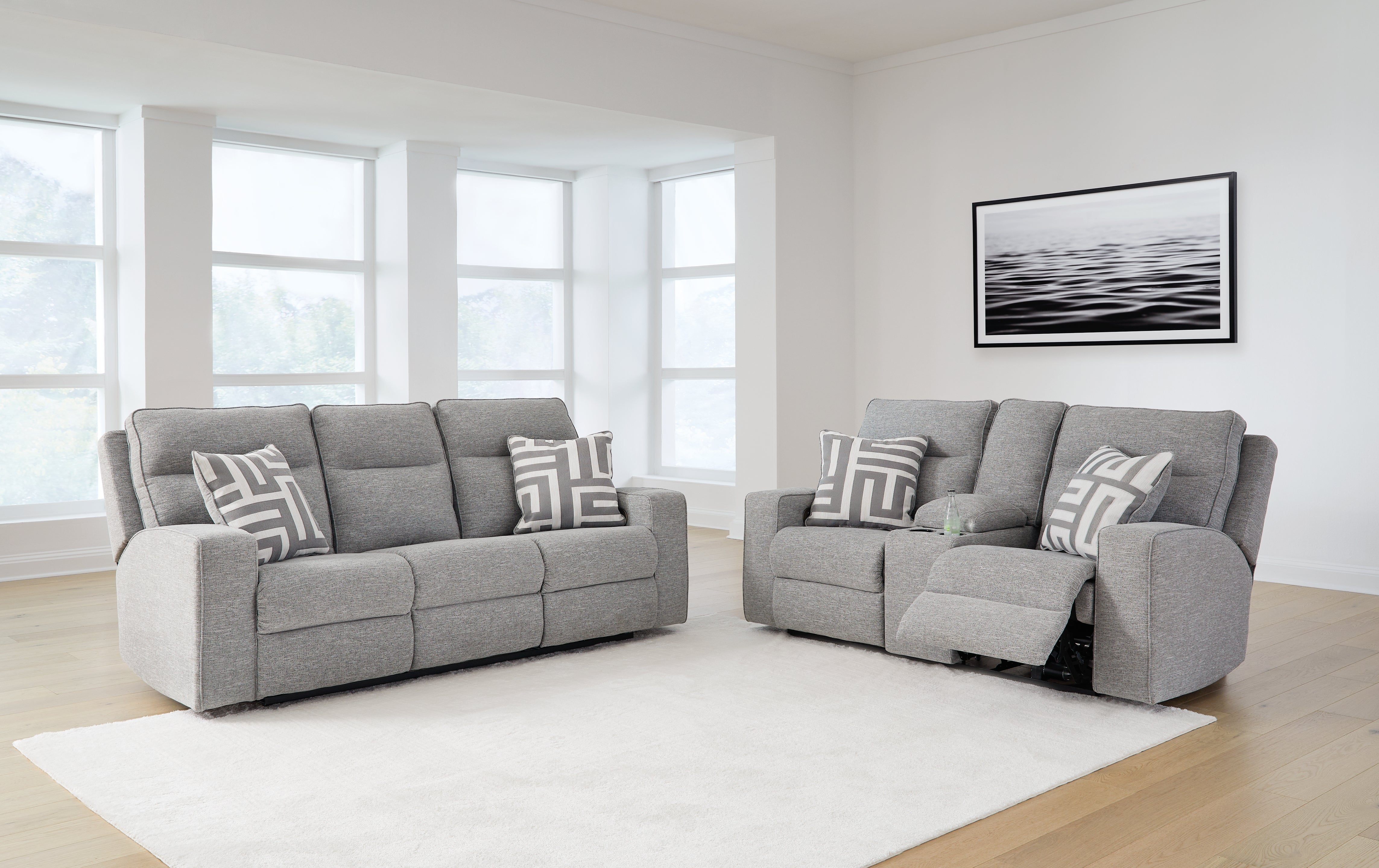 Hoover Furniture Outlet - Ashley Furniture - Biscoe Power Reclining Sofa and Loveseat - Power Reclining Sofa and Loveseat - 90503U1