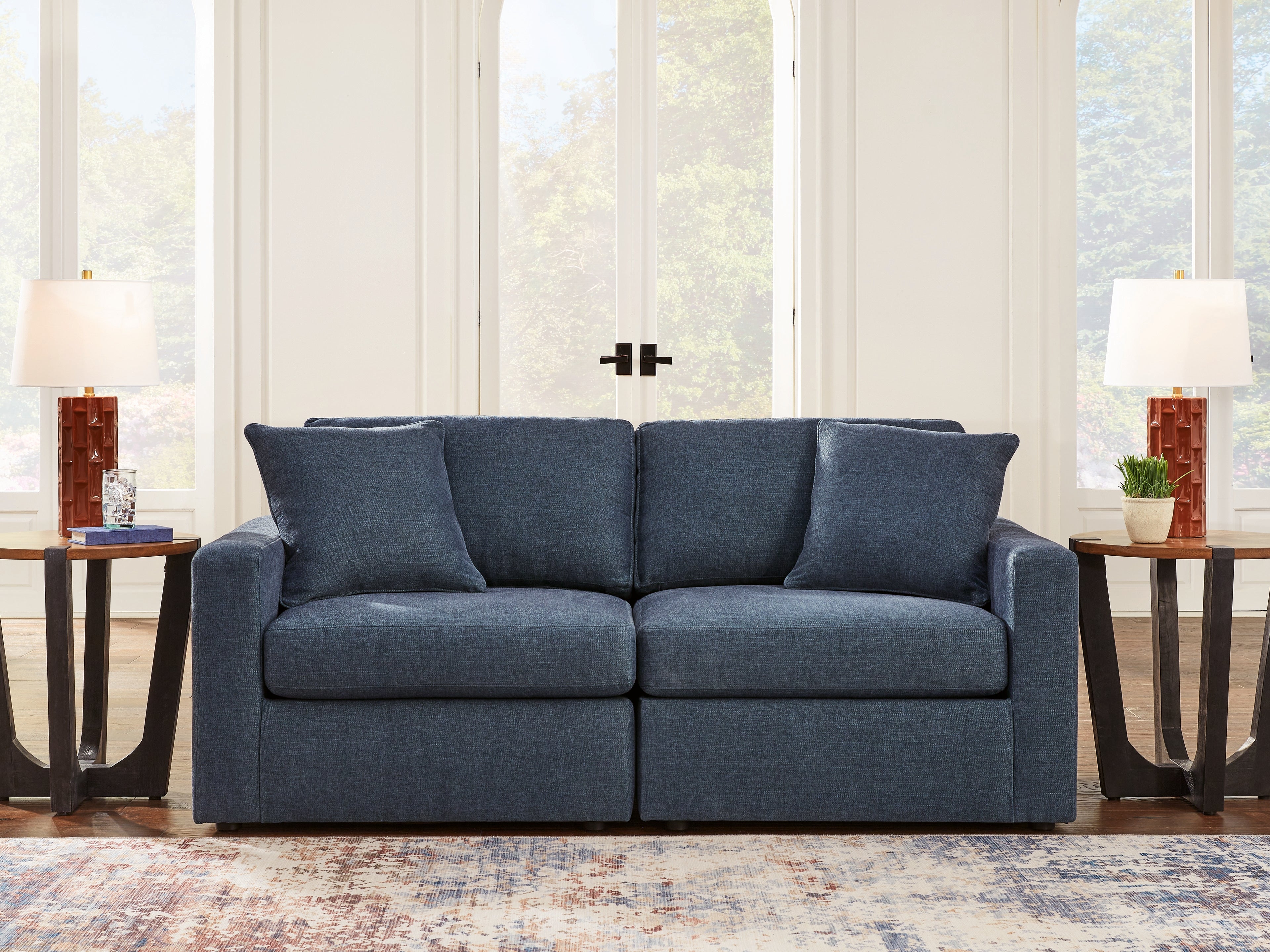 Hoover Furniture Outlet - Ashley Furniture - Modmax 2-Piece Sectional - RAF 2-Piece Sectional / Ink - 92101S1
