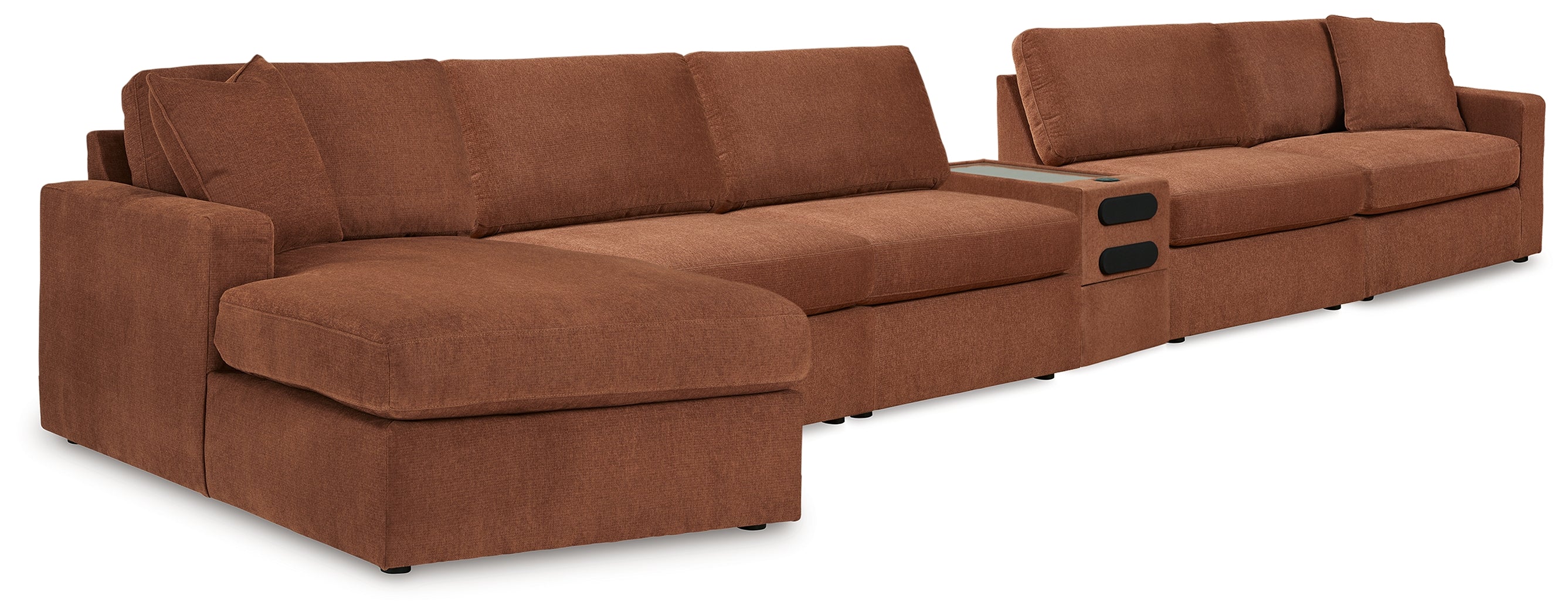 Hoover Furniture Outlet - Ashley Furniture - Modmax 6-Piece Sectional - 6-Piece Sectional / Spice - 92102U24